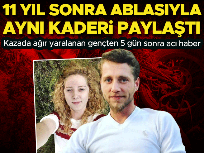 11 yıl arayla acı kader: Motosiklet kazasında ağır yaralanan Mehmet Koparan hayatını kaybetti