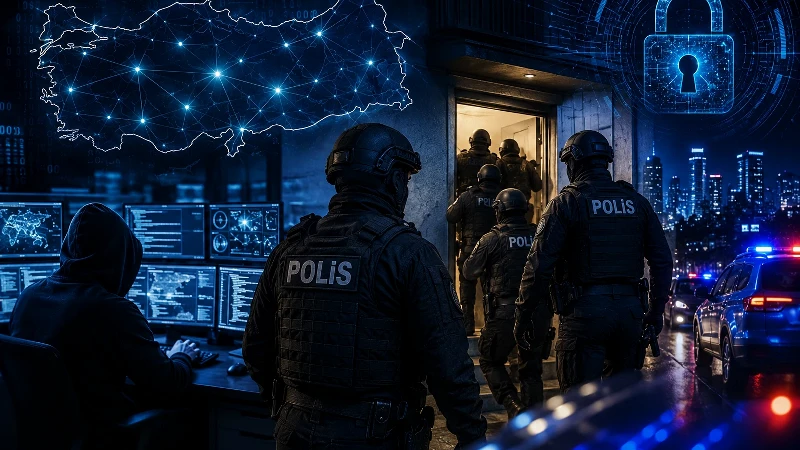 13 ilde eş zamanlı siber suç operasyonu: 45 gözaltı