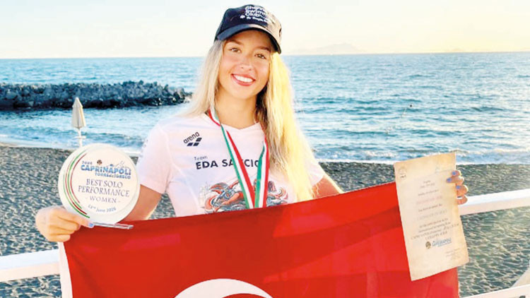 18 yaşındaki Eda'dan tarihi başarı: Capri-Napoli rekoru