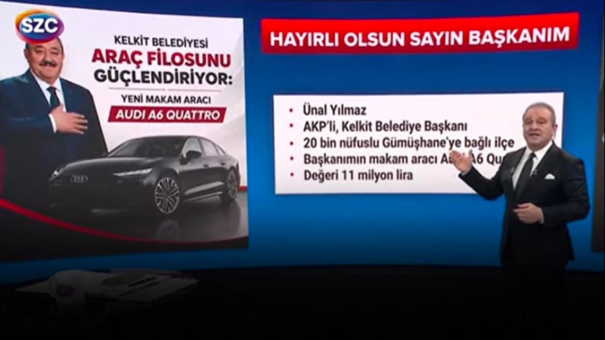 20 bin nüfuslu ilçeye 11 milyonluk makam aracı