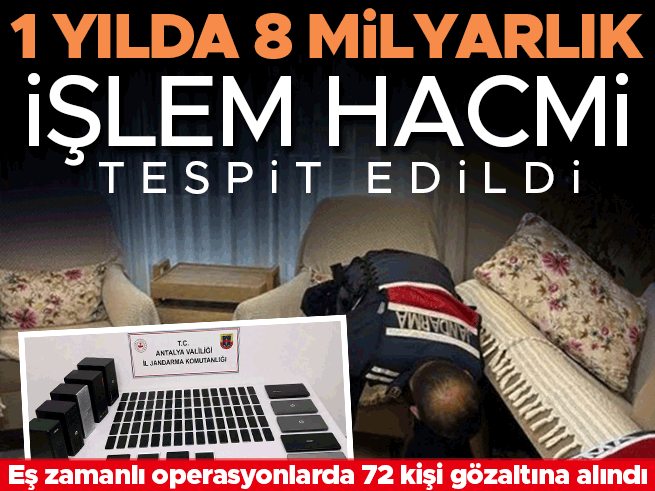 27 ilde sanal bahis operasyonu: 72 gözaltı, 8 milyar liralık işlem hacmi