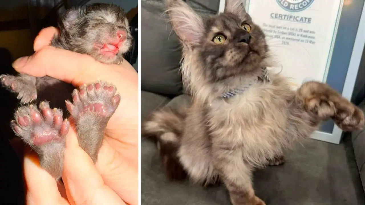 29 Parmaklı Efsane: Maine Coon Kedisi Guinness Rekorlar Kitabı'nda