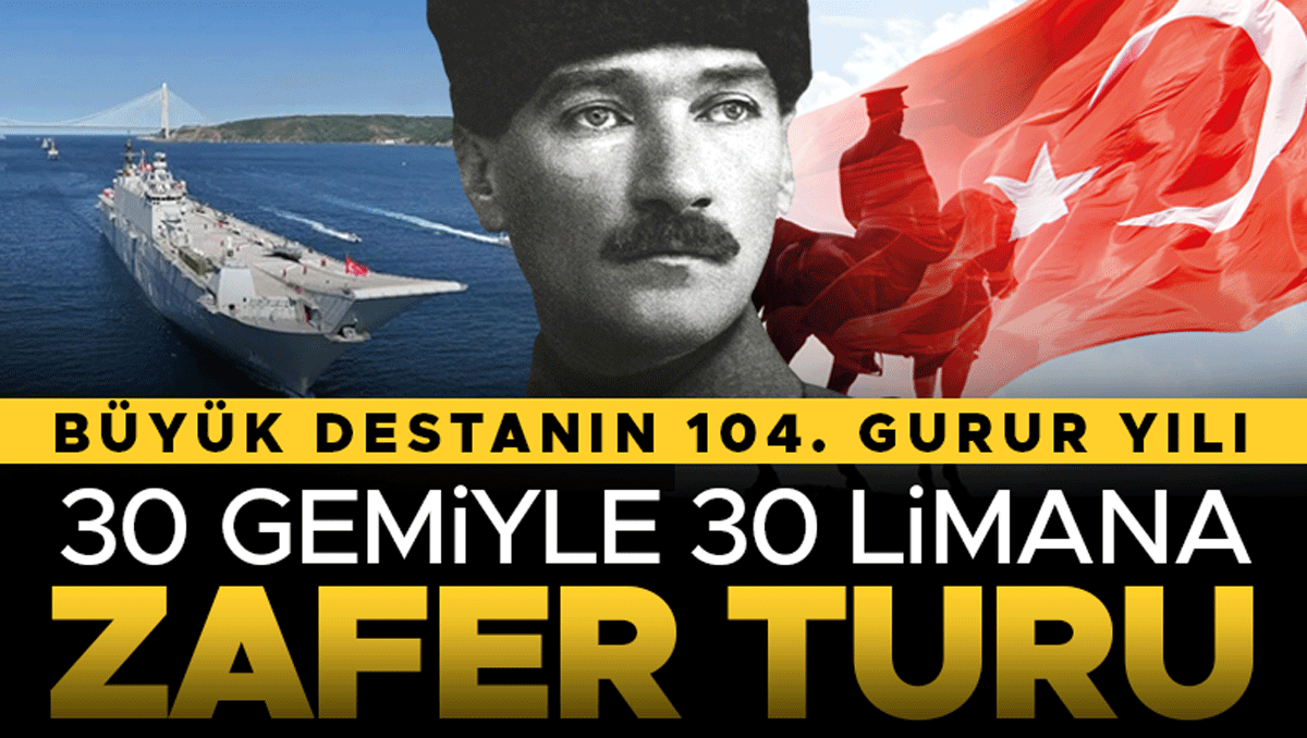 30 Ağustos'un 104. Yılında Denizden Zafer Turu