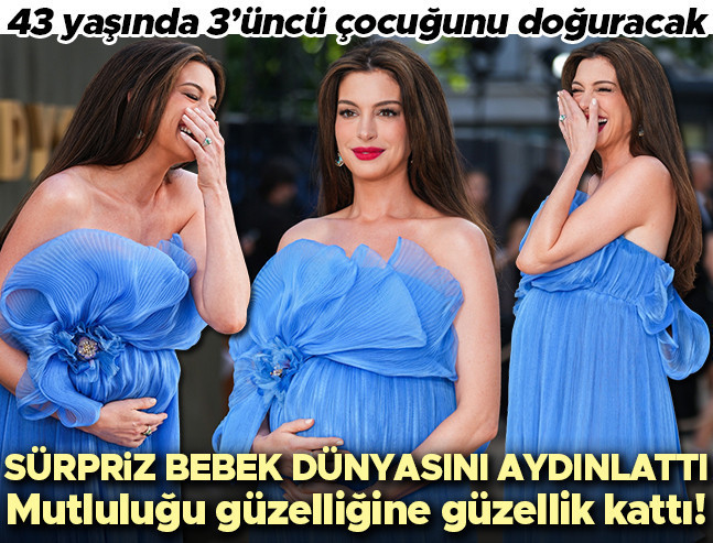 43 yaşında 3. çocuğuna hamile: Ünlü oyuncu Londra'da ışıldadı