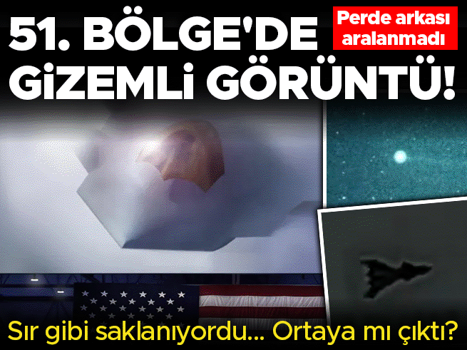 51. Bölge'de gizemli görüntü: F-47 savaş uçağı mı