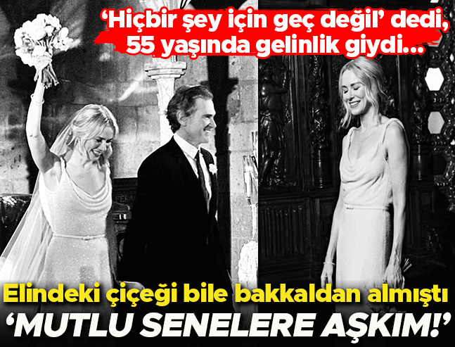 55 yaşında gelinlik giydi: 'Hiçbir şey için geç değil