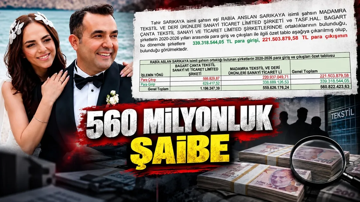 560 Milyon TL'lik Şaibe: Sarıkaya'nın Eşinin Şirketleri Paravan mı
