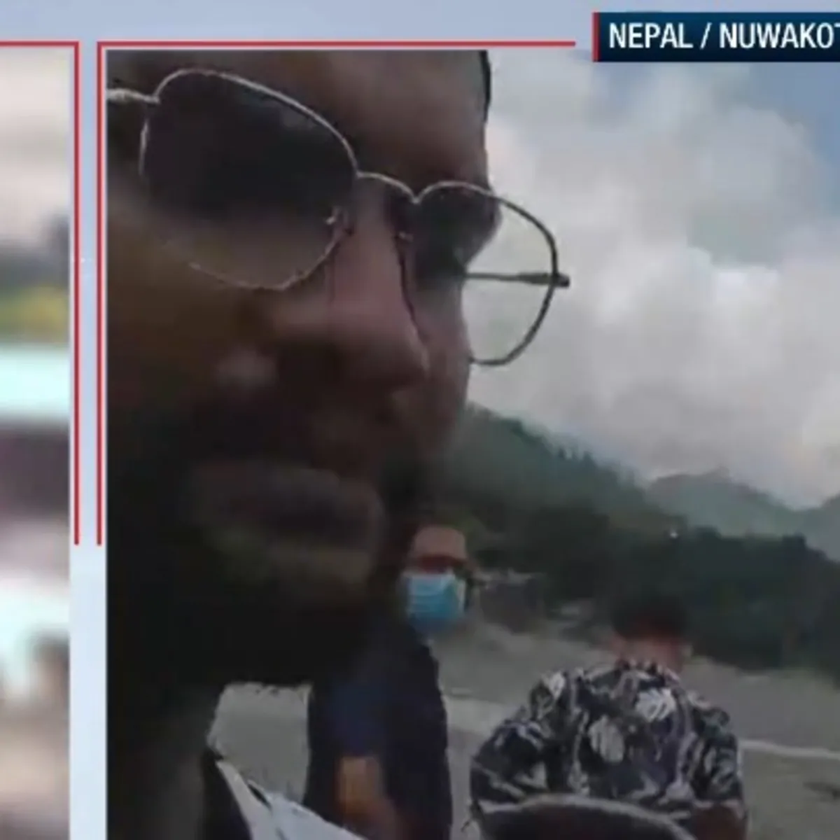 A Haber Nepal'deki Sel Felaketini Canlı Yayında Anlattı