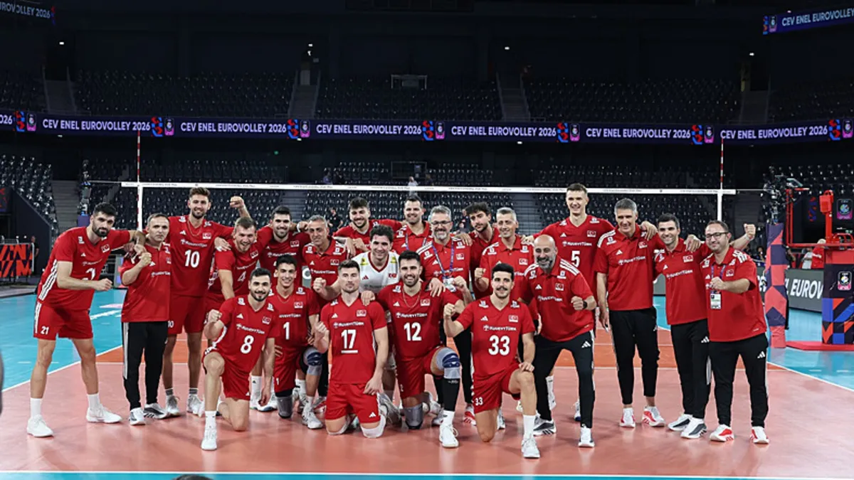 A Milli Erkek Voleybol Takımı Letonya Karşısında