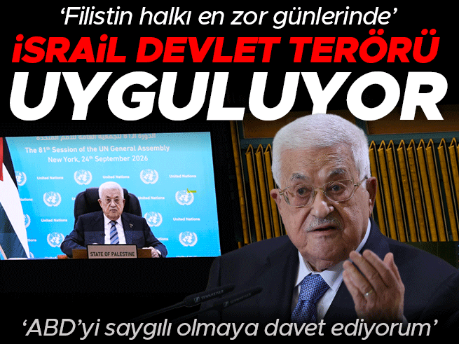 Abbas: İsrail devlet terörü işliyor