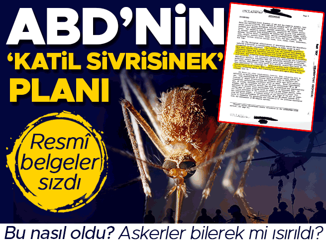ABD'nin 'katil sivrisinek' planı ortaya çıktı: Pentagon belgeleri sızdı