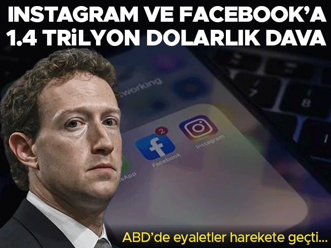 ABD'de Meta'ya 29 Eyaletten Dev Dava: 1.4 Trilyon Dolarlık Tazminat