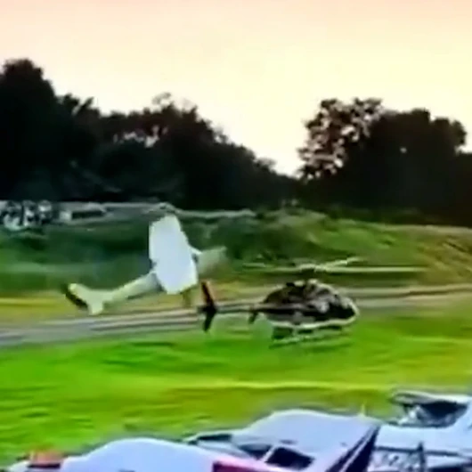 ABD'de Polis Helikopteri ile Küçük Uçak Havada Çarpıştı: 1 Ölü, 2 Yaralı
