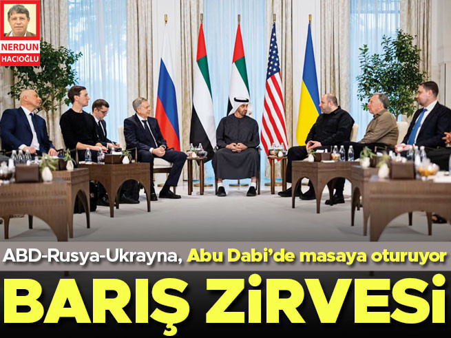 ABD, Rusya ve Ukrayna Abu Dabi'de Barış İçin Masaya Oturuyor