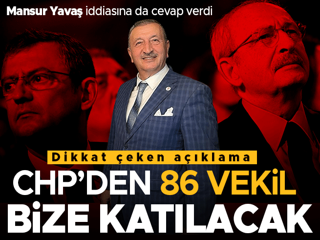 ABP lideri Yalçın: 86 vekil ve 74 il başkanı CHP'den bize katılacak