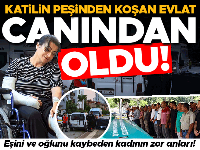 Acılı Anne Tekerlekli Sandalyeyle Oğlunun ve Eşinin Cenazesine Katıldı