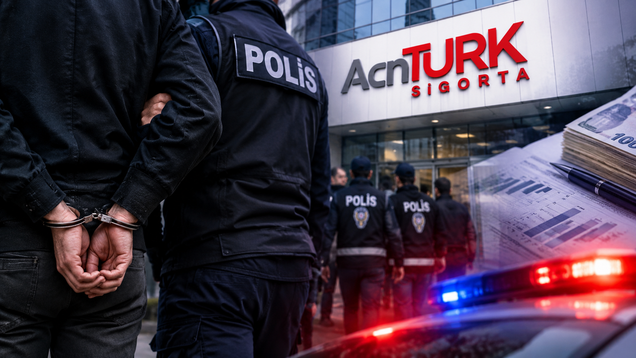 AcnTürk Sigorta'ya zimmet soruşturması: 23 gözaltı