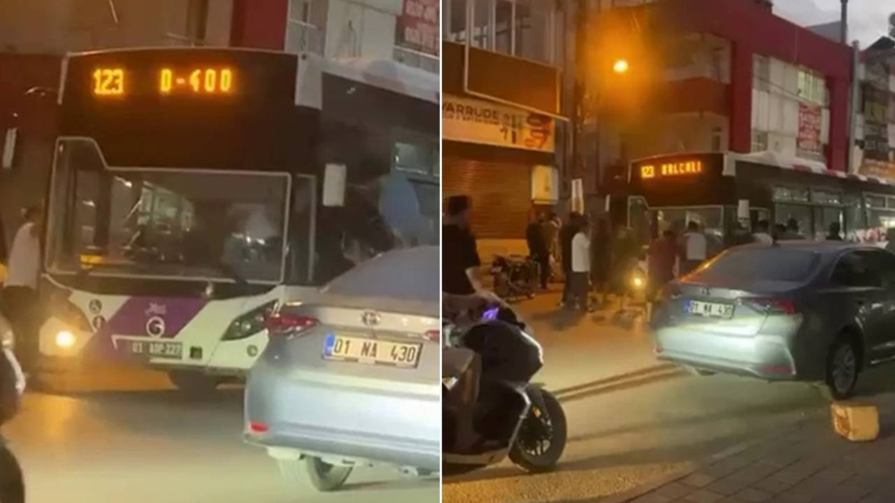 Adana'da belediye otobüsü şoförü 10 kişilik grubun saldırısına uğradı