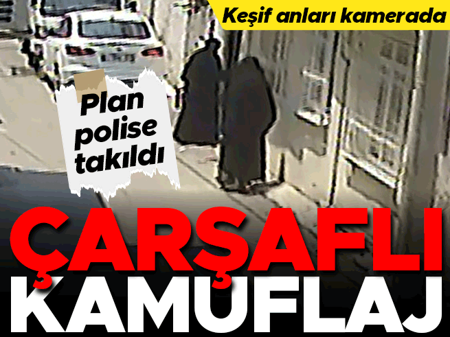 Adana'da çarşaflı hırsızlık: Ev soyan 2 şüpheli kamerada