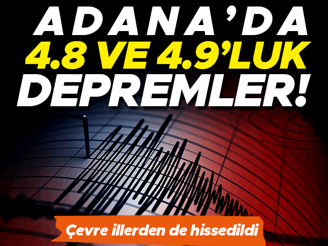 Adana Saimbeyli'de 4.8 Büyüklüğünde Deprem