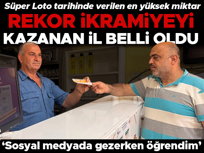 Adıyaman Kahta'ya 1 Milyar TL'lik Süper Loto Rekor İkramiyesi