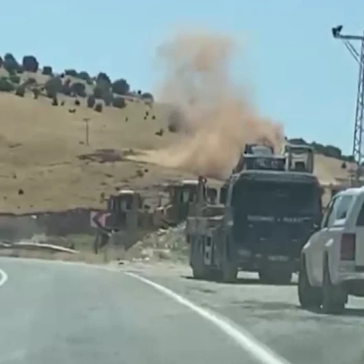 Adıyaman'da kontrollü patlatma orman yangınını tetikledi