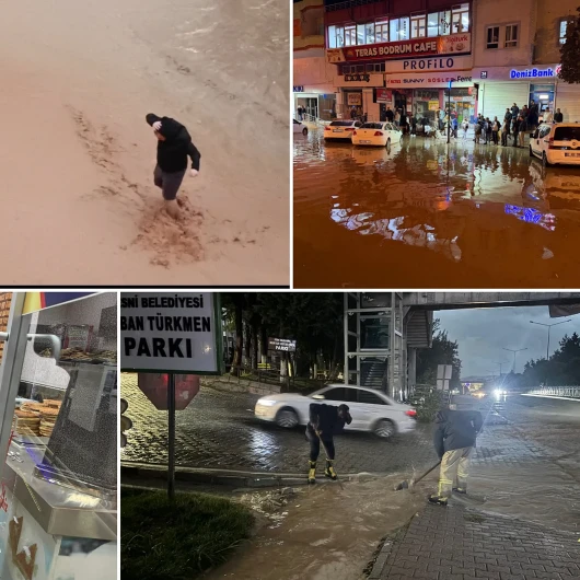 Adıyaman'da sağanak felaketi: Araçlar su altında kaldı