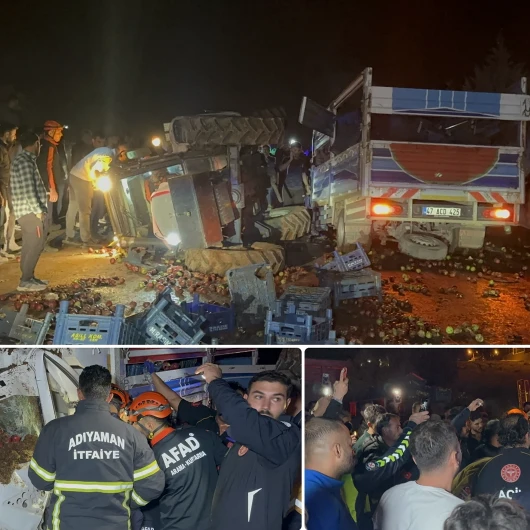 Adıyaman'da kamyonet ile traktör çarpıştı: 1 ölü