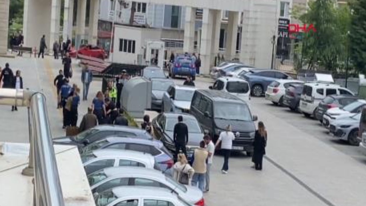 Adliye'de kavga: Merdiven boşluğundan atlamaya kalktı
