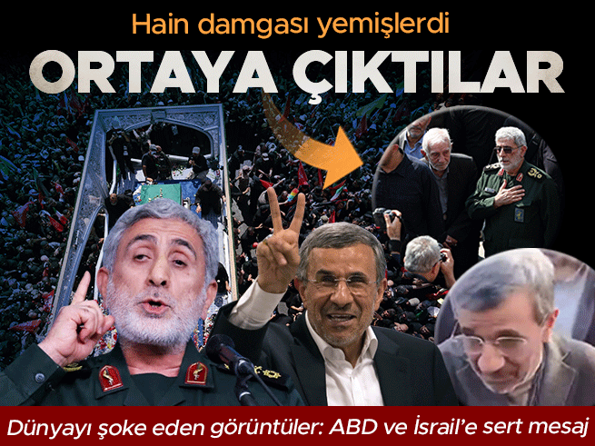 Ahmedinejad ve Kaani ortaya çıktı: ABD ve İsrail'e sert mesaj