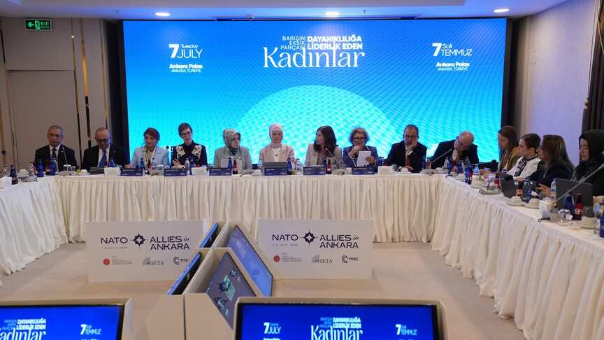 AK Parti Kadın Kolları NATO Zirvesi'nde kadın liderliğini gündeme taşıdı