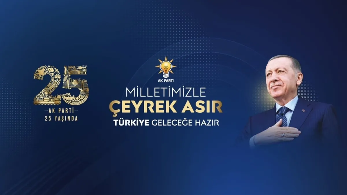 AK Parti'nin 25. Kuruluş Yıl Dönümü Ankara'da Coşkuyla Kutlandı