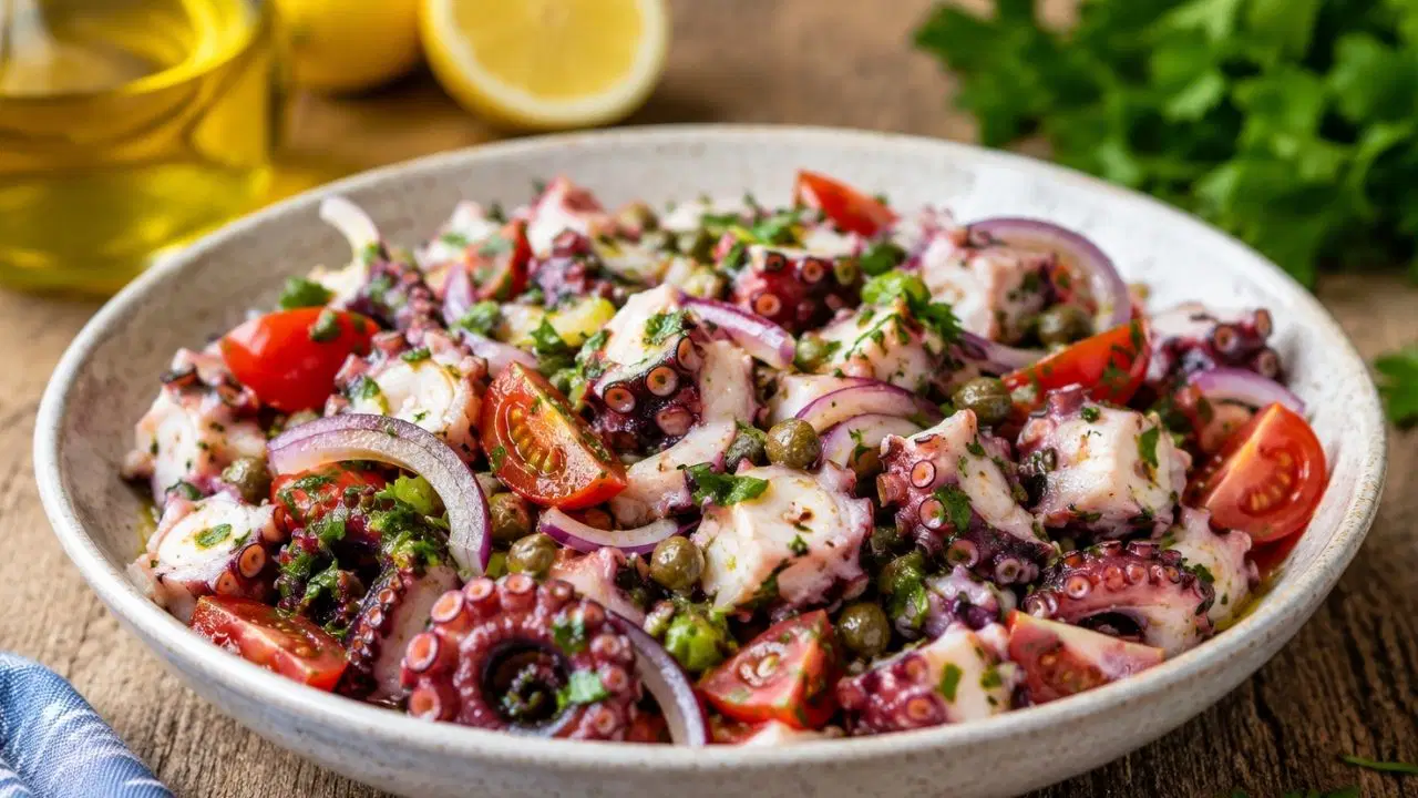 Akdeniz'in Lezzeti Sofralarda: Pratik Ahtapot Salatası