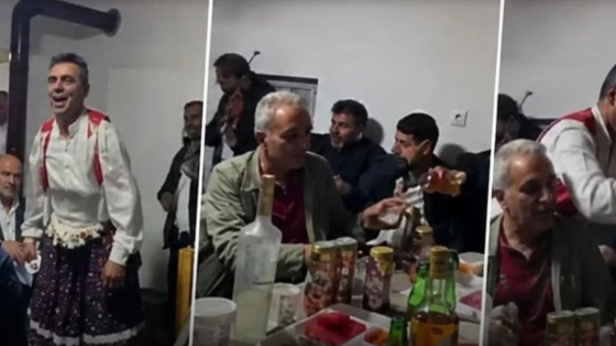 AKP'li köy odasında içki ve köçek skandalı