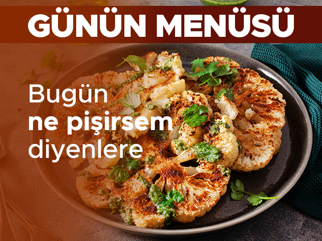 Akşam Yemeği Menüsü: Domates Çorbası, Karnabahar Steak ve Kıymalı Makarna