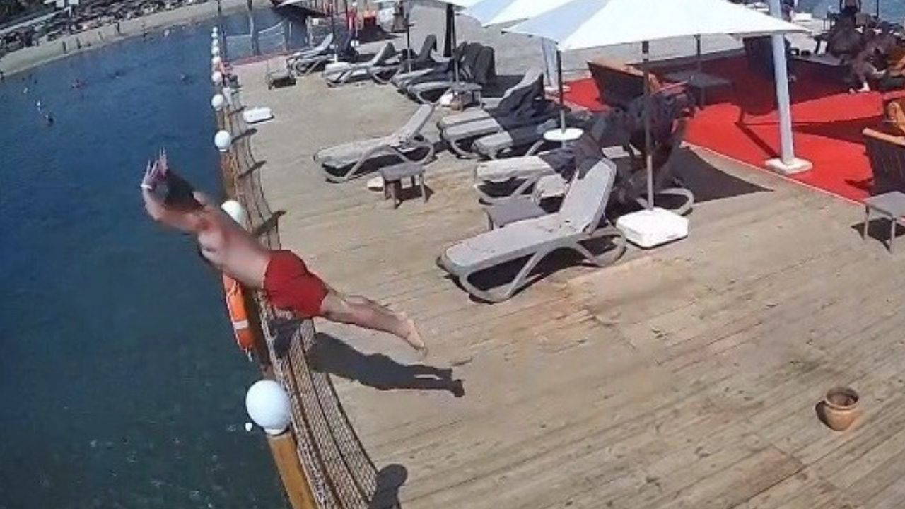 Alanya'da otel iskelesinden sığ suya atlayan tatilci hayatını kaybetti