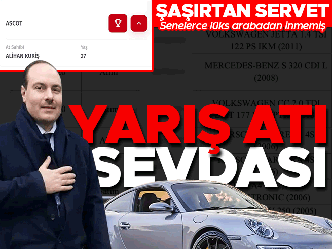 Alihan Kuriş soruşturmasında MASAK raporu! 1818 tapu kaydı, lüks araçlar ve yarış atları