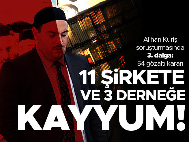Alihan Kuriş Suç Örgütü'ne 3. Dalga Operasyon: 54 Gözaltı, 14 Kayyum