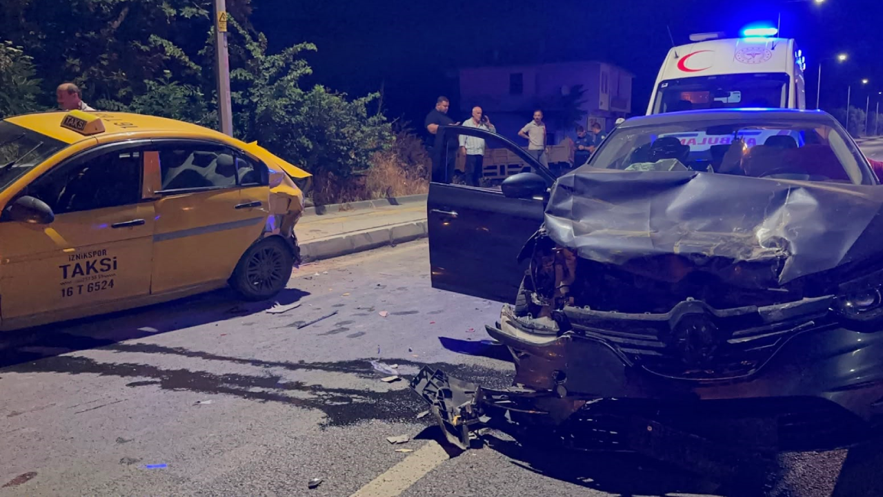 Alkollü Sürücü Taksiye Çarptı: İznik'te Kaza
