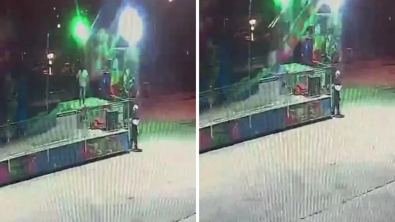 Amasya'daki lunapark faciasının görüntüleri ortaya çıktı: Operatör kamikazeye yenildi
