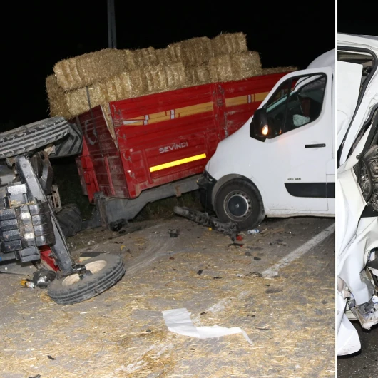 Amasya Taşova'da Panelvan-Traktör Kazası: 3 Yaralı