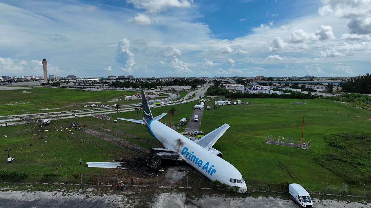 Amazon Kargo Uçağı Miami'de Pistten Çıktı: 5 Ölü, 5 Yaralı