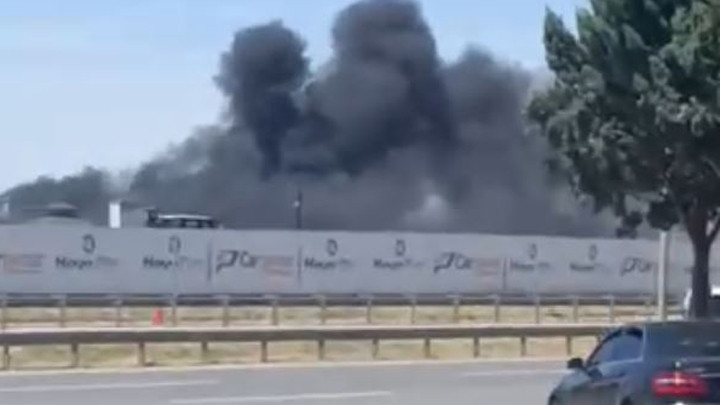 Ankara'daki alçı fabrikasında yangın: İtfaiye seferber oldu