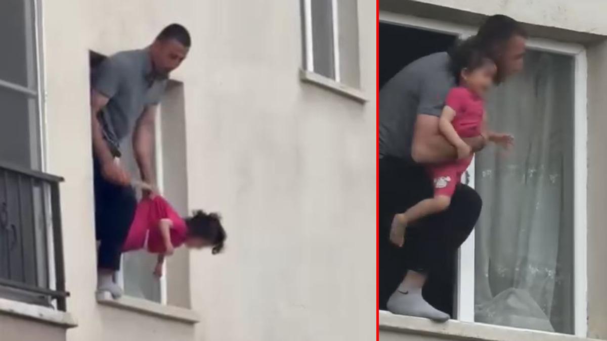 Ankara'da bıçakla rehin aldığı 3 yaşındaki kızını polis kurtardı