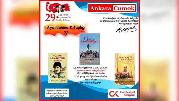 Ankara CUMOK'tan 103. yıla özel: 103 genç ve öğretmene kitap seti