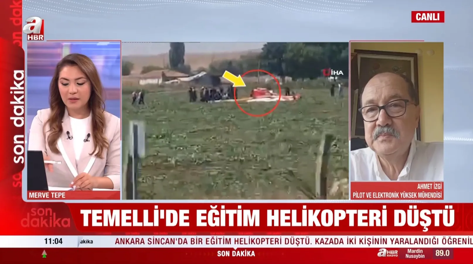Ankara'daki eğitim helikopteri kazasında pilot öldü