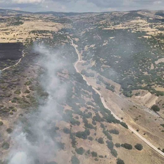 Ankara Kızılcahamam'da Arazi Yangını: Ekipler Müdahale Ediyor