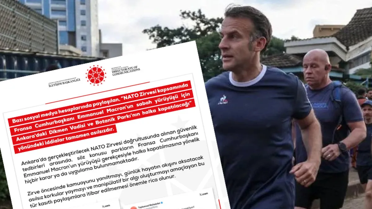 Ankara'daki NATO Zirvesi öncesi Macron park iddiası dezenformasyon çıktı