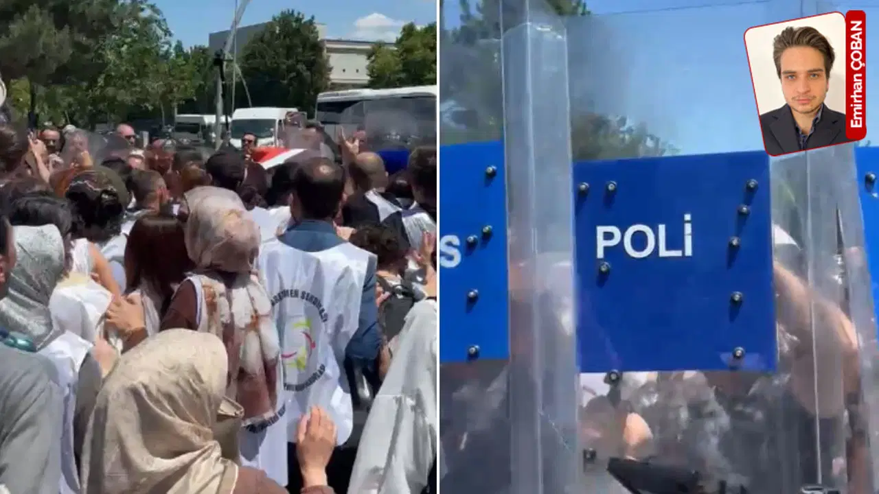 Ankara'da öğretmen eylemine polis müdahalesi