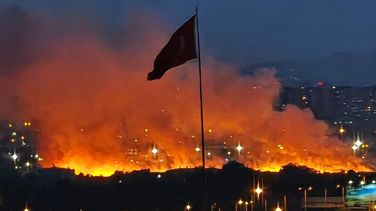 Ankara'da otluk arazide yangın: Müdahale devam ediyor